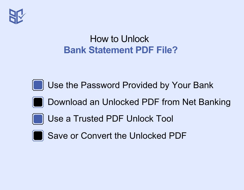 How to Unlock Bank Statement PDF File